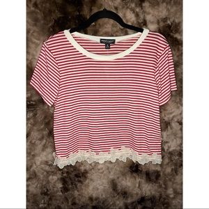 About A Girl Crop Tee Shirt - Medium